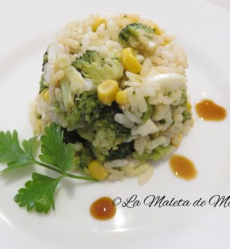 Ensalada de arroz con brócoli