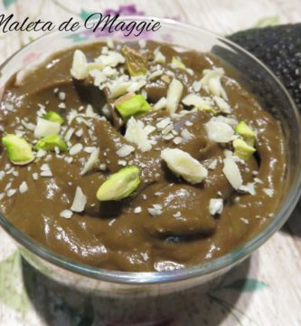 Mousse de aguacate y chocolate