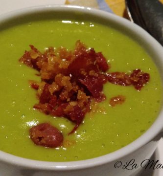 Crema de guisantes al curry 