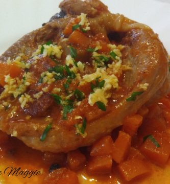 Ossobuco de pavo a la gremolata