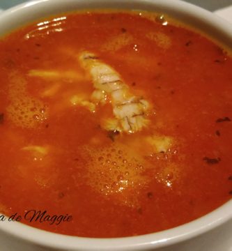 Sopa con galeras