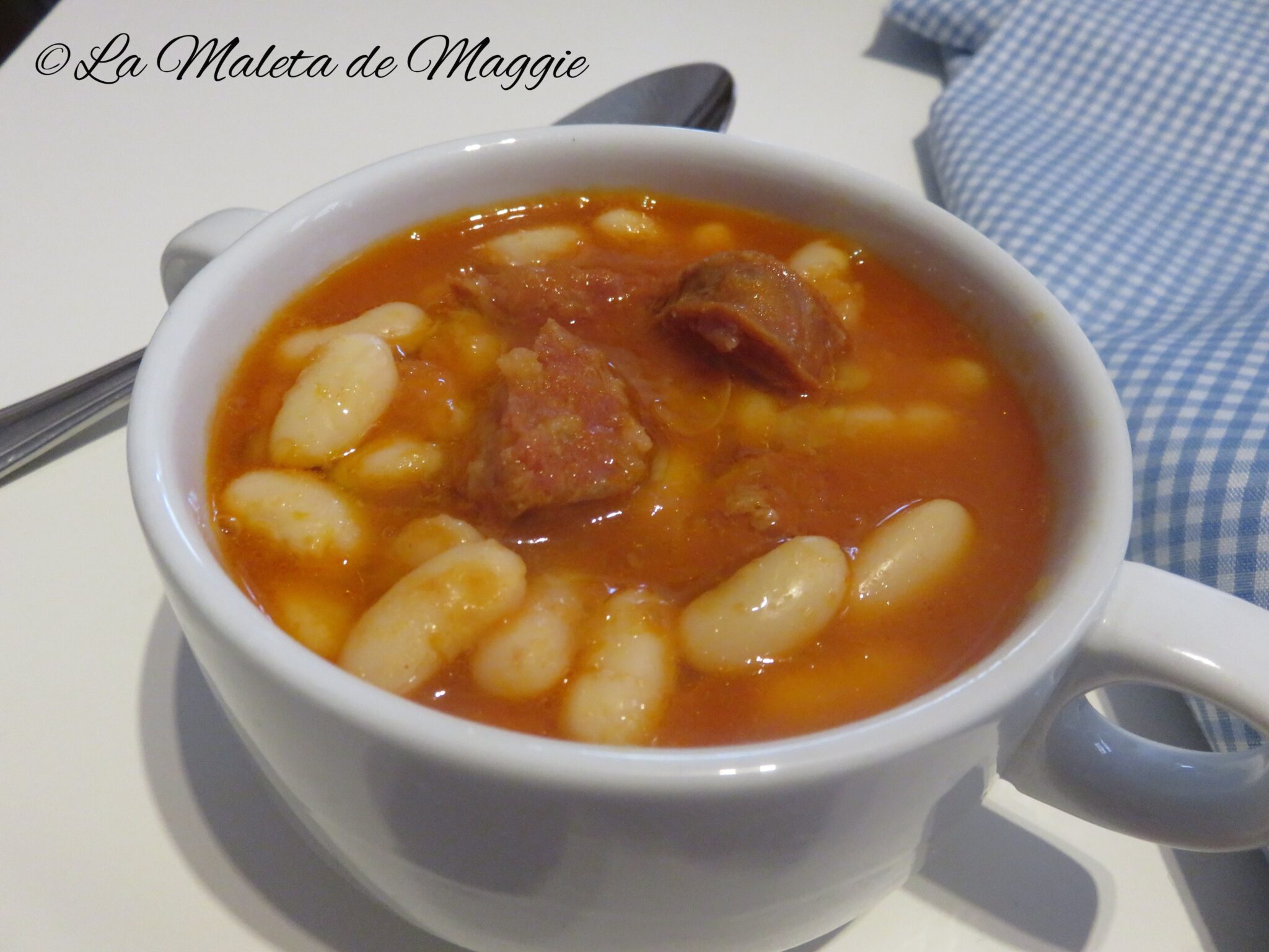 Judías blancas con chorizo 🥣 Las mejores recetas de guisos