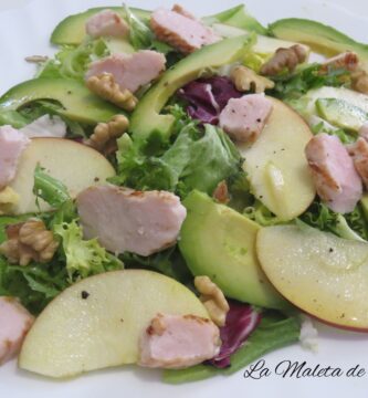 Ensalada de manzana y pollo