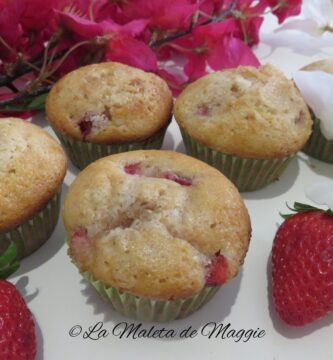 muffins de fresas