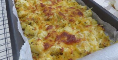 Patatas con queso al horno