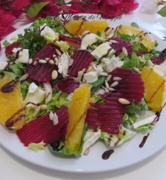 ensalada de naranja y remolacha