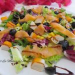 Ensalada de salmón y surimi