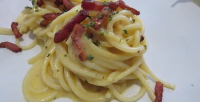 Espaguetis carbonara