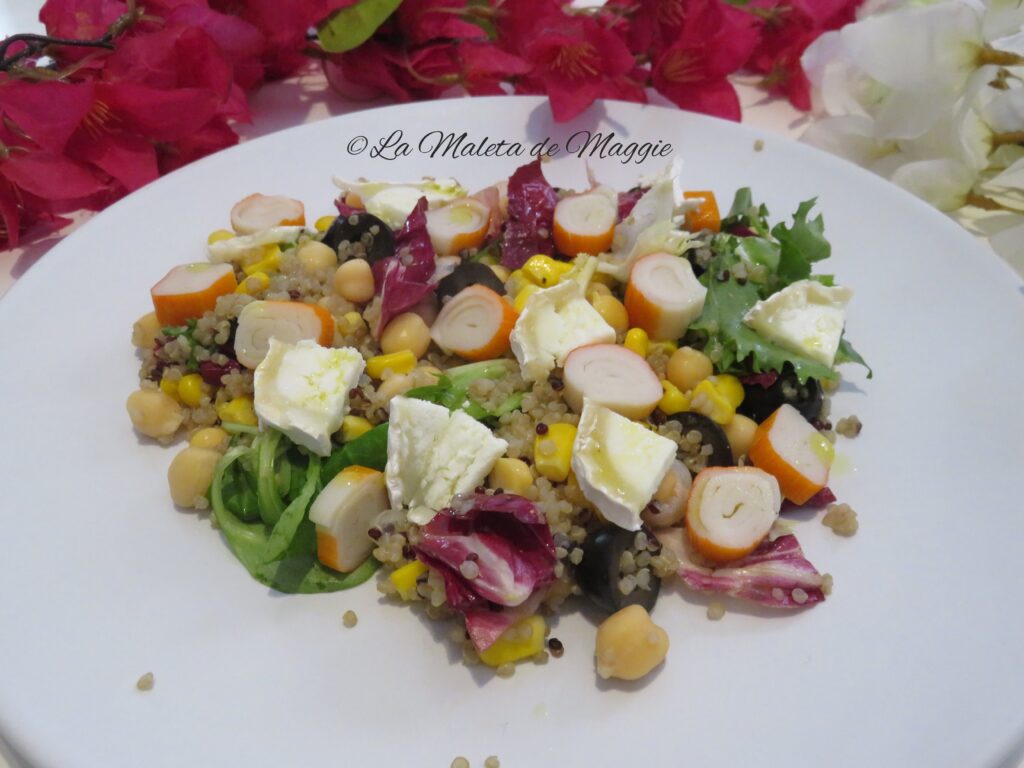 Ensalada de quinoa y garbanzos