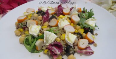 Ensalada de quinoa y garbanzos