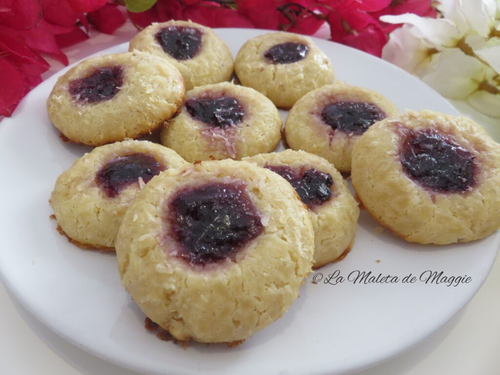 Galletas de coco y mermelada