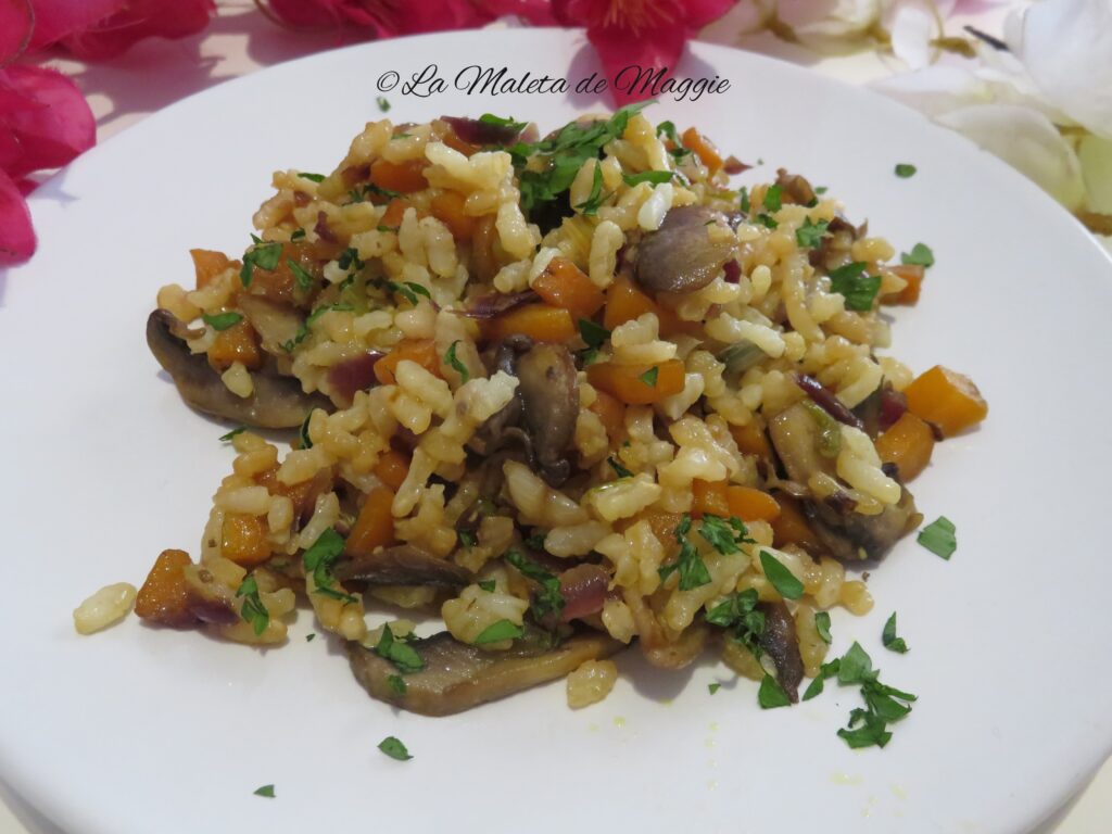 salteado de arroz y verduras