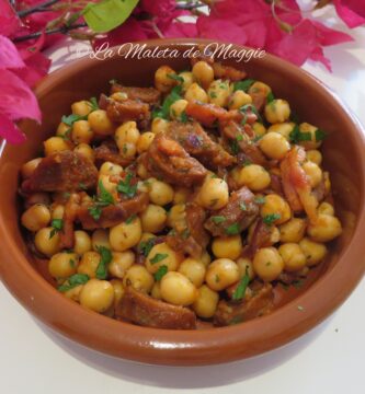 salteado de garbanzos