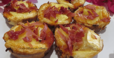 Tartaletas de mermelada y queso